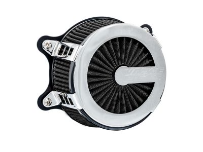 VO2 Cage Fighter Air Cleaner Kit - Chrome. Fits CVO Touring 2023up, Street Glide & Road Glide 2024up, Touring 2025up & Softail 2025up