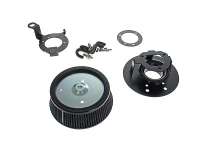 VO2 Naked Air Cleaner Kit. Fits Softail 2000-2015, Dyna 1999-2007, Touring 1999-2007 with CV Carb or Cable Operated Delphi EFI