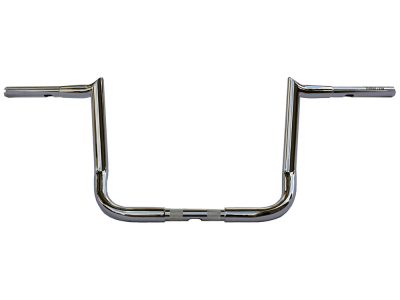 12in. x 1-1/4in. Chubby Bagger Hooked Ape Hanger Handlebar - Chrome. Fits Ultra Models 1996-2024 and Street Glide 1996-2023