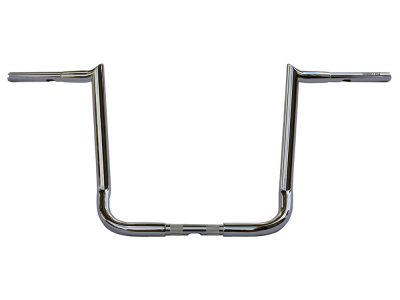 16in. x 1-1/4in. Chubby Bagger Hooked Ape Hanger Handlebar - Chrome. Fits Ultra Models 1996-2024 and Street Glide 1996-2023