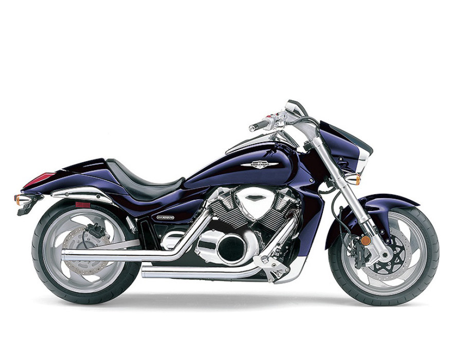 Dragster Exhaust - Chrome. Fits Suzuki M109R 2006up. - Cobra Exhaust