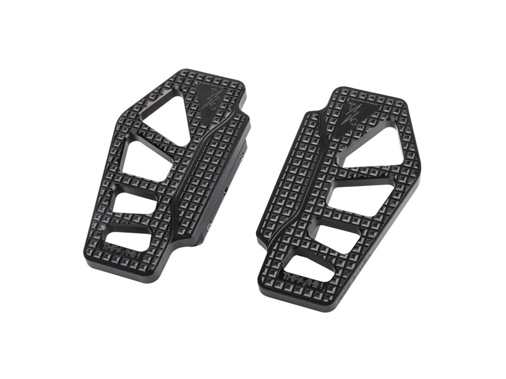 Apex Rear/Passenger Floorboards - Black. Fits Touring 1983up - Thrashin Supply