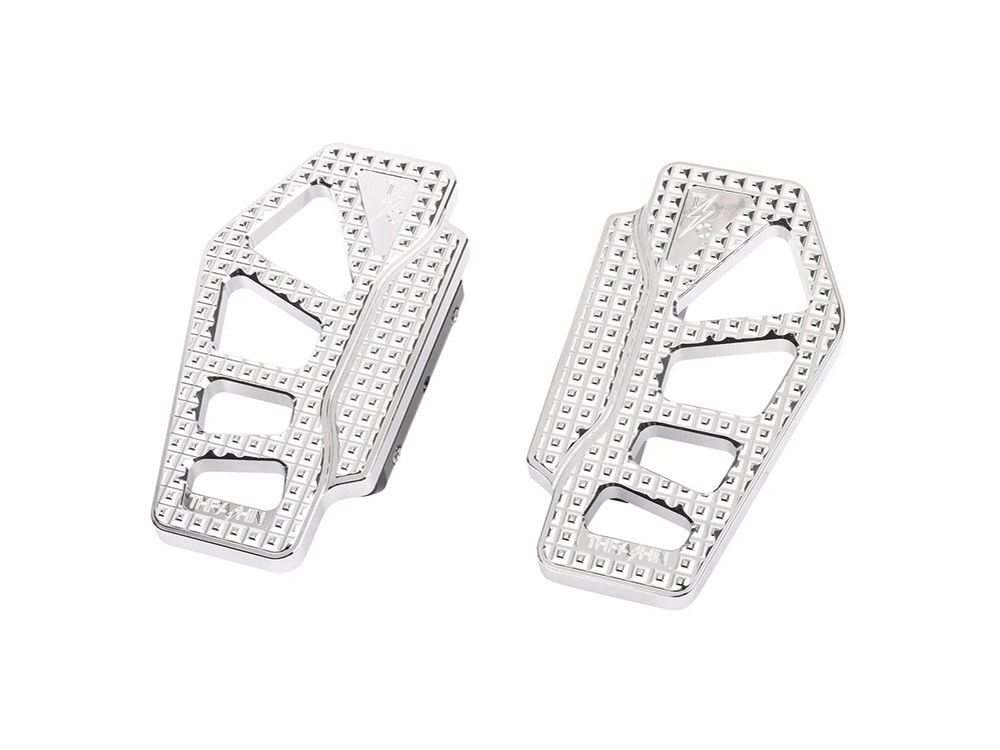 Apex Rear/Passenger Floorboards - Chrome. Fits Touring 1983up. - Thrashin Supply