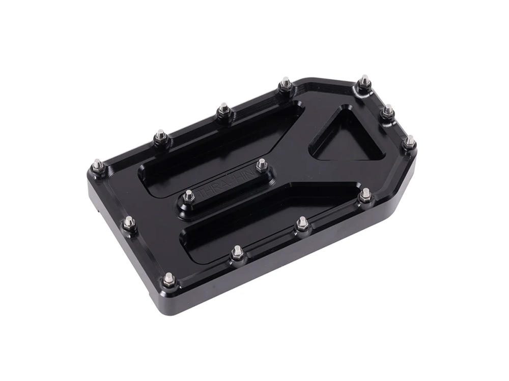Aggressor Brake Pedal Pad - Black. Fits Touring 1980up, FL Softail 1986-2017 & Dyna Switchback 2012-2016 - Thrashin Supply